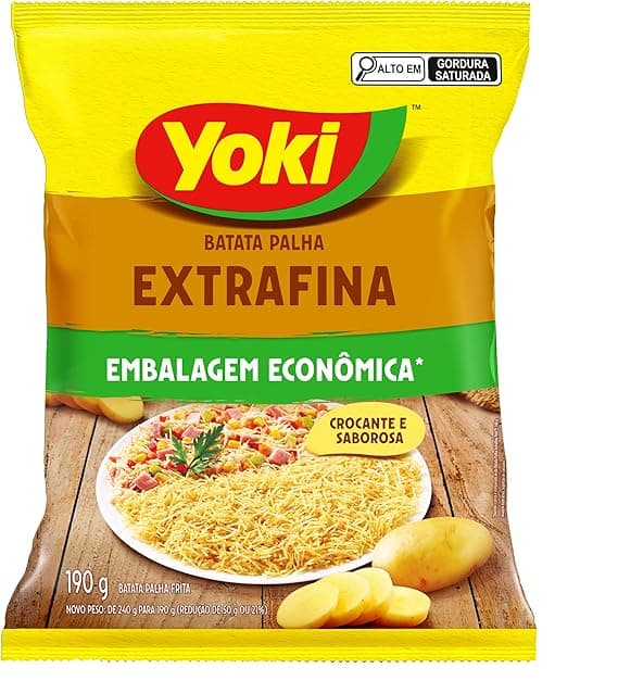 Batata Palha Frita Yoki 190 g por R$13,99 com frete e Volta às Aulas