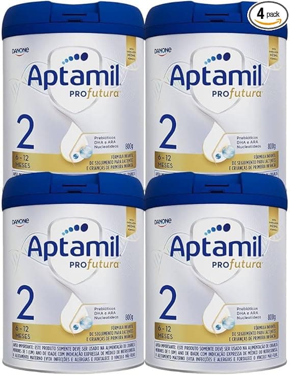 Aptamil Profutura 2 800g: Kit com 4 latas por R$355,90 na Amazon