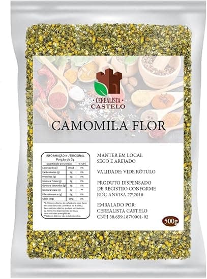 Camomila em Flor 500 g – Premium Safra Nova R$26,99 com entrega grátis
