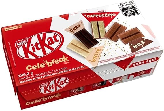 Kit Kat Celebreak: 16 unidades por R$24,99 com frete grátis na Amazon