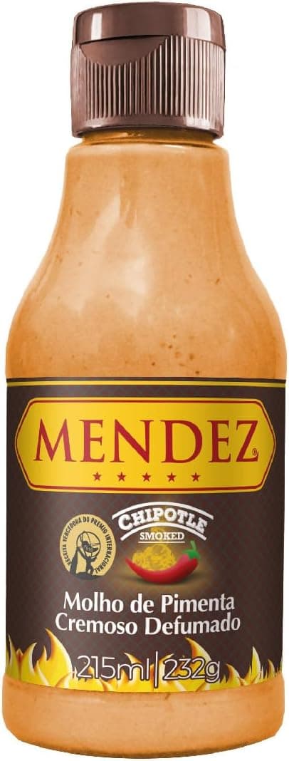 Molho Cremoso de Pimenta Chipotle Defumado MENDEZ 215ml – R$16,10