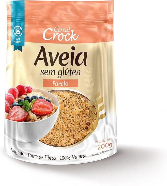 Farelo de Aveia Sem Glúten Crock 200g – R$19,99 com frete grátis