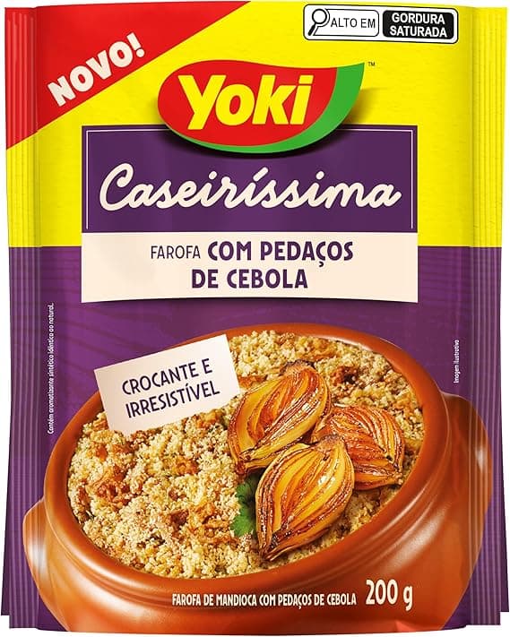 Farofa de Mandioca com Cebola Crocante Yoki Caseiríssima 200g — R$8,69