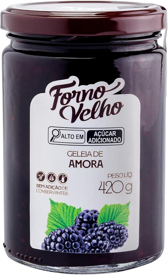 Geleia de Amora Forno Velho 420 g em oferta na Amazon por R$ 19,78