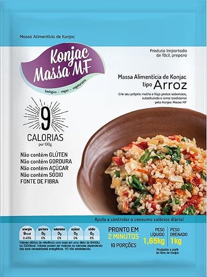 Konjac Massa MF Arroz 1kg: low carb por R$67,95 na Amazon