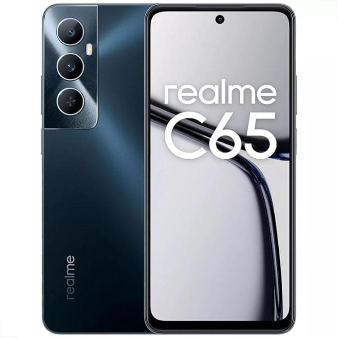 Realme C65 4G com 256 GB/8 GB RAM por R$1.139 e cupom de R$100 na Amazon