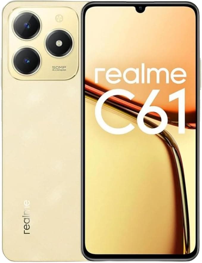 Realme C61 256 GB, 8 GB RAM chega à Amazon por R$1.125 com cupom