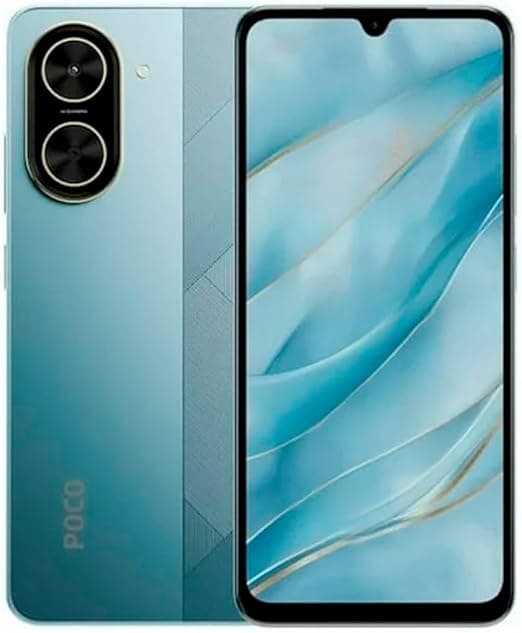 Poco C71 Blue com 4GB/64GB por R$675: tela gigante e câmera de 32 MP