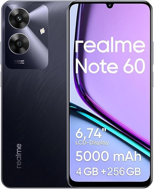 Realme Note 60 em oferta na Amazon: 256 GB/12 GB RAM, tela 6,74″ 90 Hz