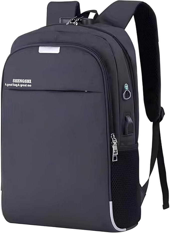 Mochila executiva para notebook 15.6” com USB e passa-fio, R$54,90