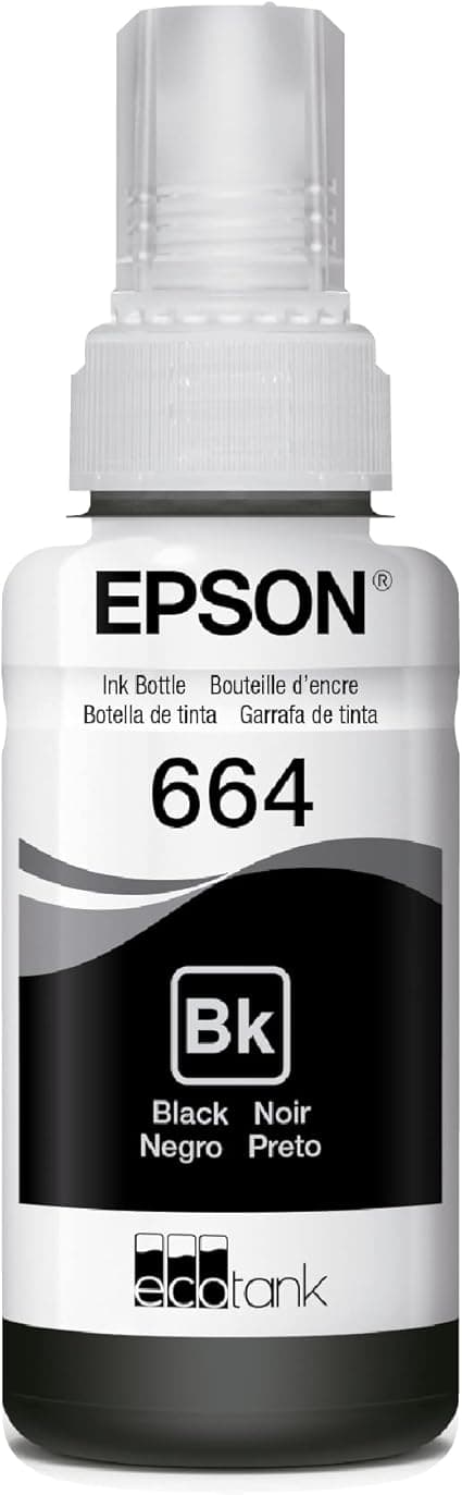 Tinta Epson EcoTank T664 Preto 70 ml por R$50,40 com frete grátis