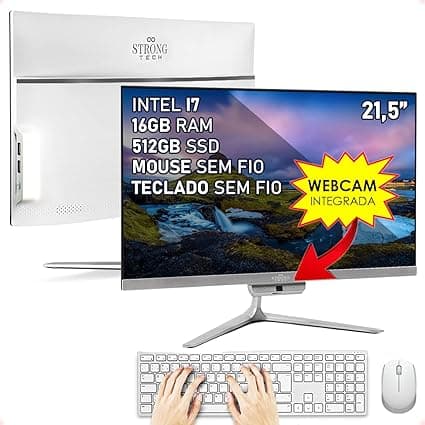 Tudo-em-um Intel i7, tela 21,5 Full HD, 16GB/512GB – R$3.186,23