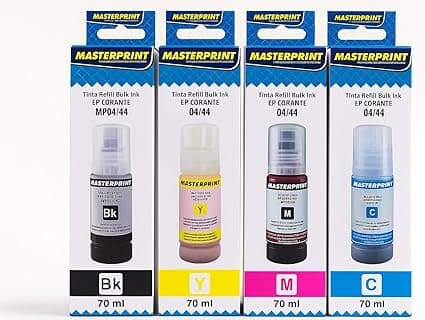 Kit Masterprint: 4 Tintas Cores Vivas 280mL, 4x70mL por R$40,90