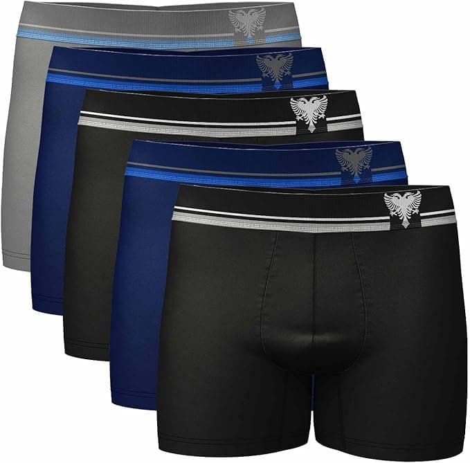 Kit 5 Cuecas Boxer Cavalera Sem Costura em Poliamida – Conforto diário