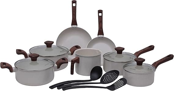 Conjunto Pratic Cook Marmol 10 peças cerâmicas para Indução — R$376,09