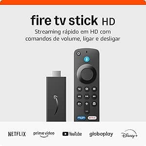 Fire TV Stick HD (Nova geração) com Alexa — R$332,10 à vista na Amazon
