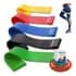 Kit com 5 Faixas Mini Band para treino funcional e fisioterapia