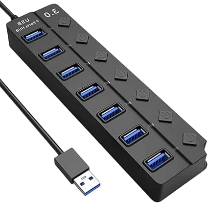 Hub USB 3.0 com 7 portas cai para R$15,20 com 15% de desconto