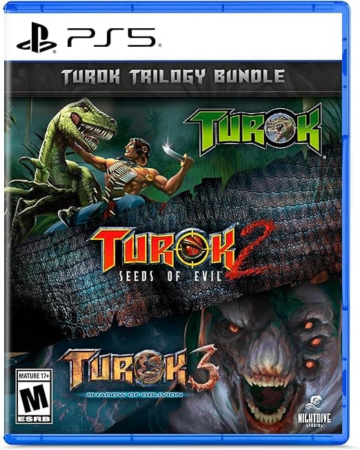 Turok Trilogy para PS5: nostalgia remasterizada por R$229,89 na Amazon