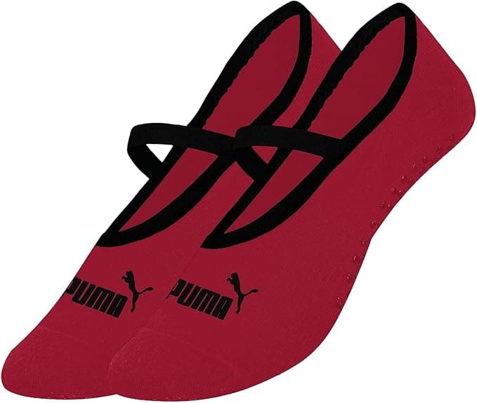 Meia sapatilha Puma antiderrapante para Pilates/Yoga R$26,99 desconto
