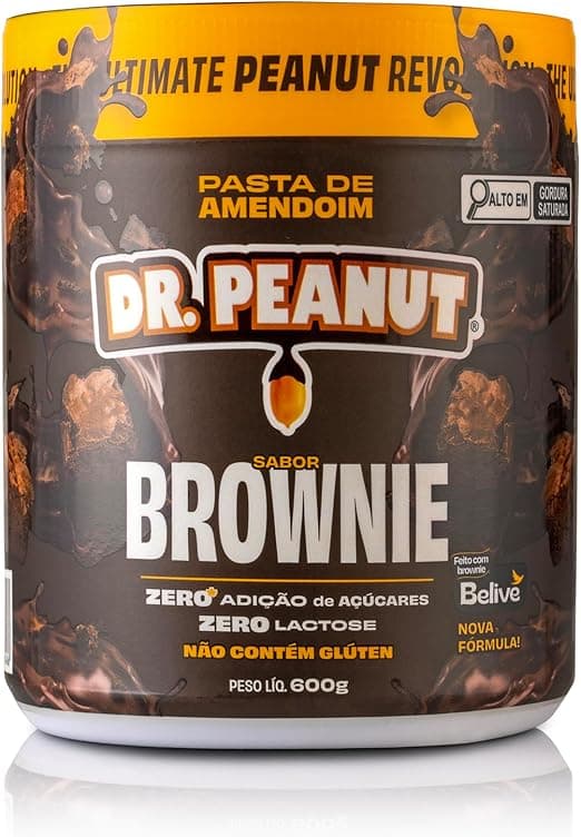 Dr Peanut Brownie com Whey 600g: de R$59,90 por R$54,90 na Amazon