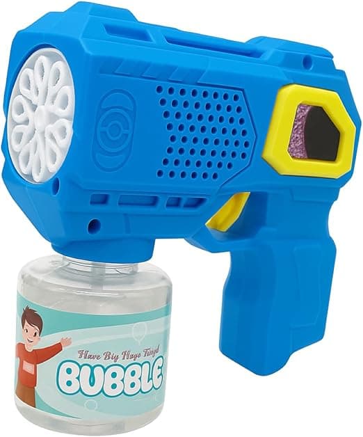 Pistola de Bolhas com LEDs e Saídas Múltiplas – Diversão por R$36,90