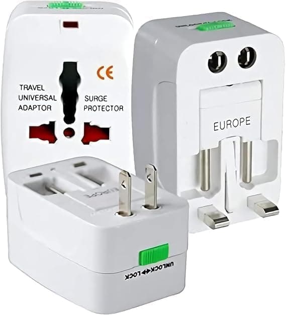 Adaptador Universal de Tomada para Viagens — 150+ Países, Bivolt