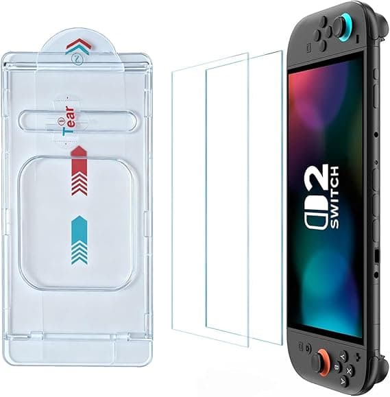 Protetor de Tela em Vidro Temperado para Switch 2 — Pacote 2x por R$59
