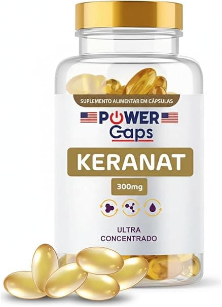 Keranat 300 mg – 60 Softgels para Crescimento Capilar R$135, cupom 5%