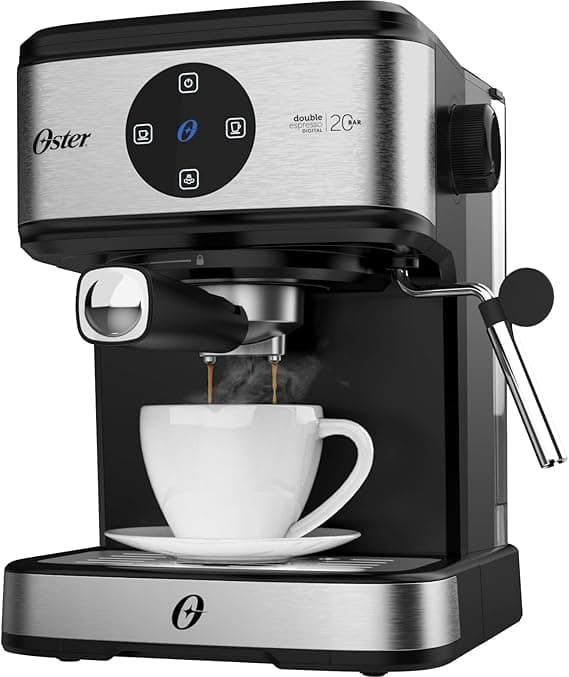 Oster OCAF900 Digital: 2 em 1 com pó/cápsulas, 20 bar, R$ 568 no Prime