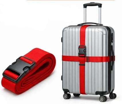 Cinta de bagagem com trava ajustável, R$ 21,90 na Amazon para viajar