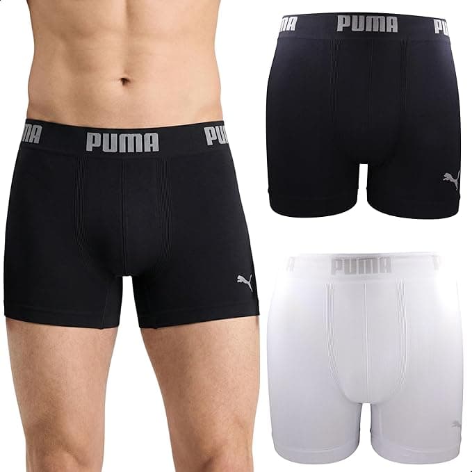 Cueca Boxer Puma Toque Gelado Dry Fit Sem Costura Kit 2 R$57,99