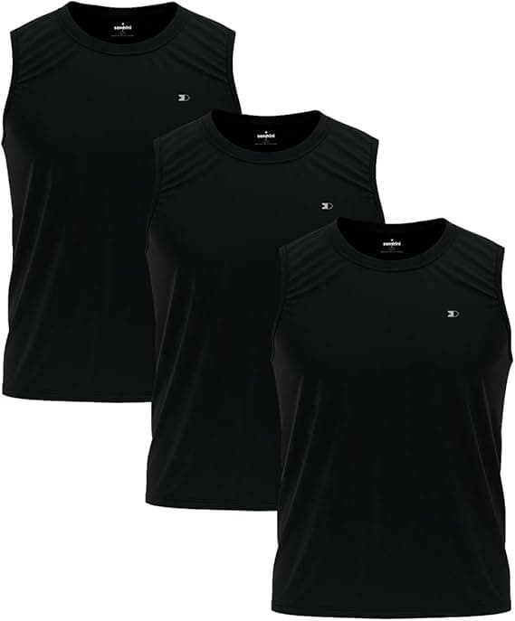 Kit 3 Regatas Dry-fit Sandrini por R$69,99: secagem rápida e ajuste