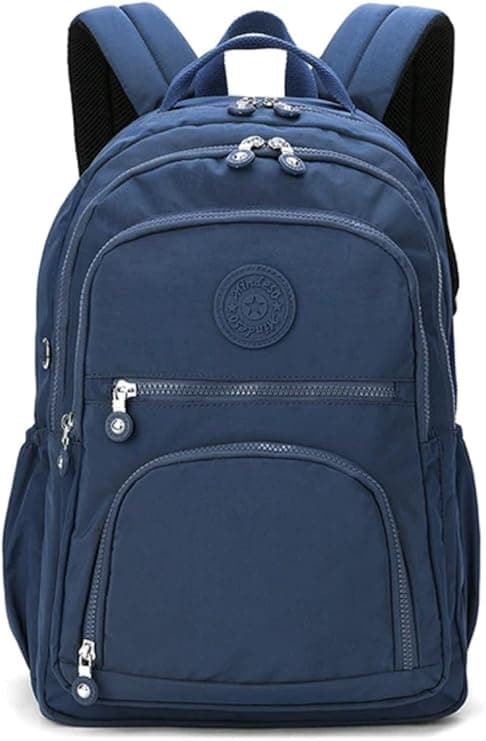 Mochila Tactel 30L com notebook acolchoado, 5 bolsos, preta — R$89,90