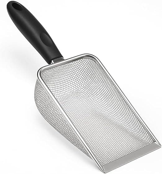 Pá de Areia para Gato em Aço Inox: higiênica, durável e barata R$17,90