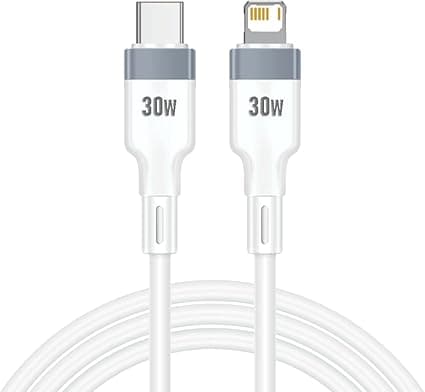 Cabo Turbo Premium 30W Branco p/ iPhone: promoção de R$7,95 na Amazon