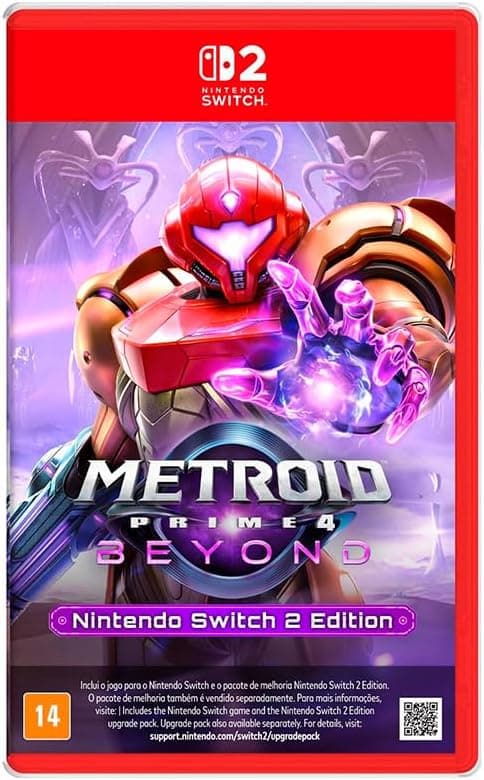 Metroid Prime 4: Beyond no Switch 2 com preço à vista de R$ 408,27