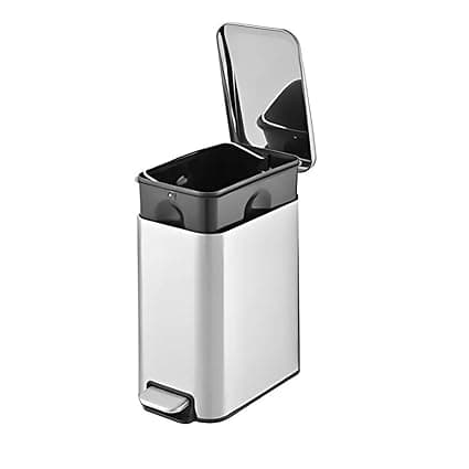 Lixeira Inox 5L Slim Soft Close: R$104,40 à vista no Pix