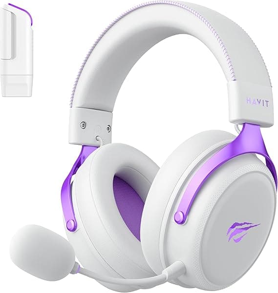 Havit H2015YG White Purple por R$379,00 com Quad-Mode e microfone