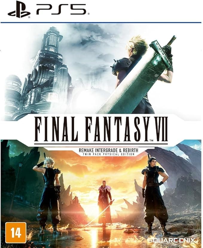 FFVII Intergrade &amp; Rebirth Twin Pack PS5 – R$476,88 com frete grátis