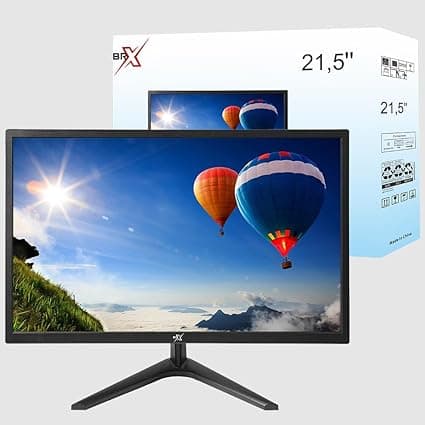 Monitor BRX 21,5 com webcam integrada: tela Full HD por R$579,39