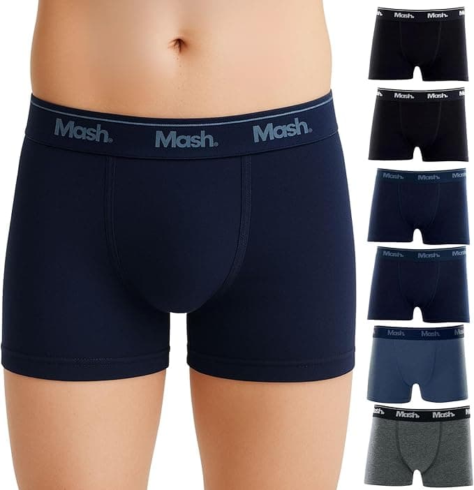 Boxer Mash Infantil 6 Unid. com descontos – algodão, até R$78,99