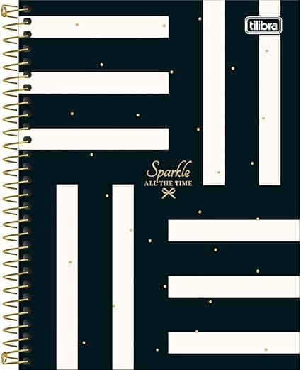 Caderno West Village 1 Matéria – espiral capa dura 80 folhas, R$26,74