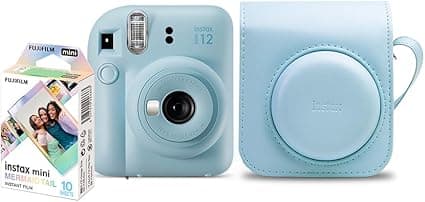 Kit Instax Mini 12 com 10 fotos Mermaid Tail e bolsa azul — R$597,00