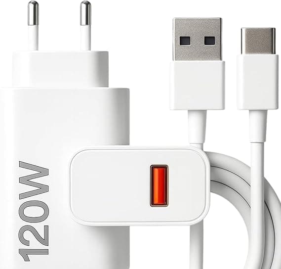 Carregador 120W USB-C/USB-A com cabo USB-C de 1m — R$40,89 na Amazon
