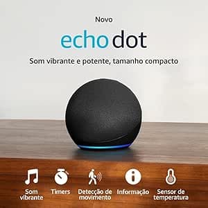 Echo Dot 5ª gen com Alexa: R$456,38 na Amazon, compacto e hub de casa