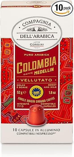 Cápsulas Colômbia Compagnia Dell’Arabica: 10 unid por R$17,90 (8%)