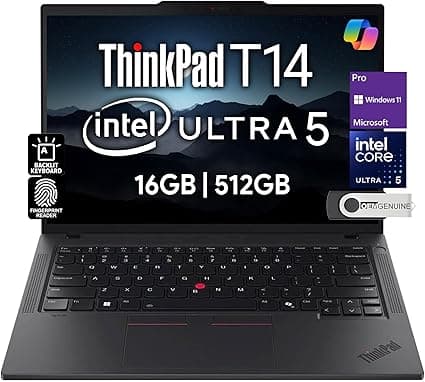 Lenovo ThinkPad T14 Gen 5: 16GB/512GB por R$ 10.440,48 na Amazon