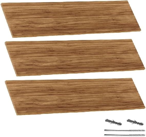 Kit 3 Prateleiras MDF 15 mm Branco com Fixação Rústico — Arrigo