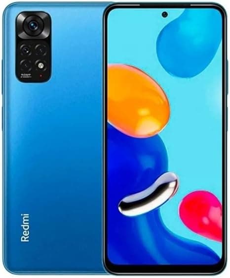 Redmi Note 11 4G Azul, 4GB/128GB, R$749 Amazon, tela FHD+ e 5000 mAh